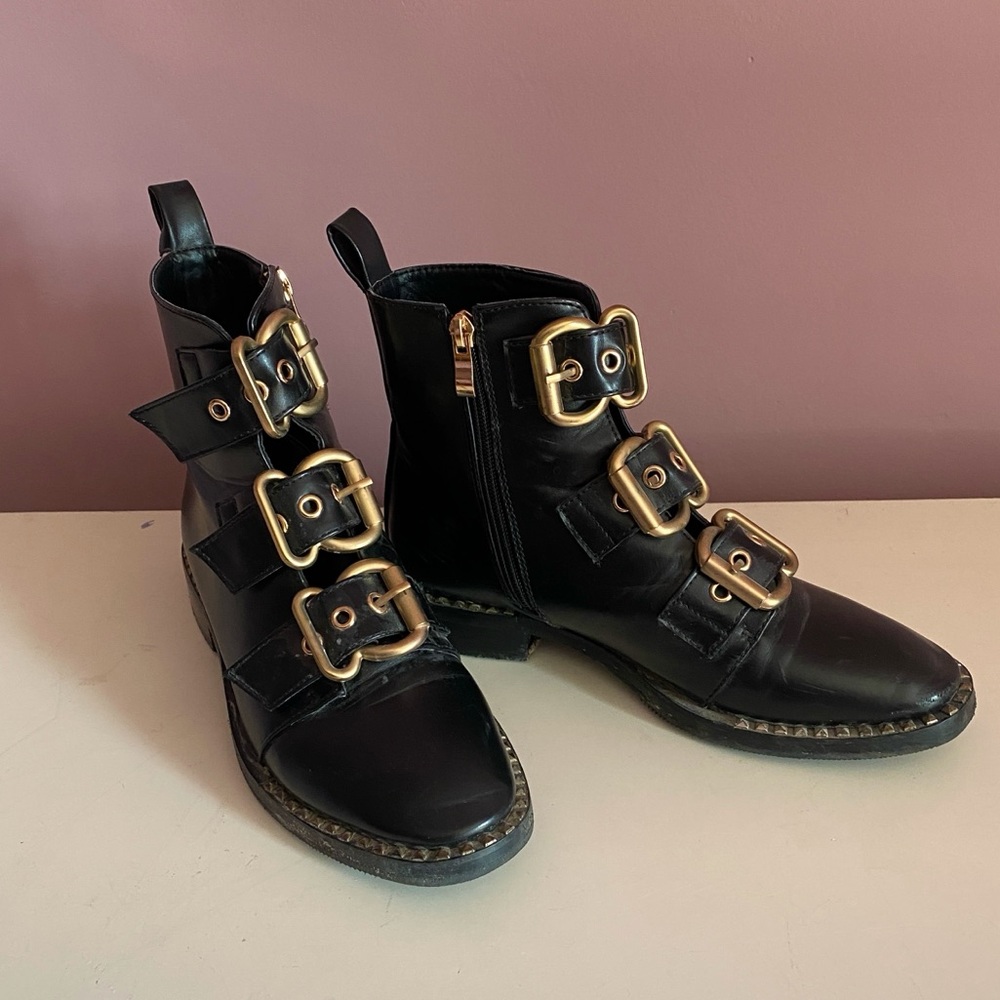 Gothic Buckle Boots